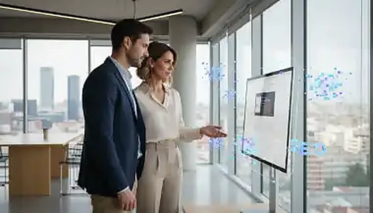 Sesión de formación en marketing digital con un equipo de trabajo